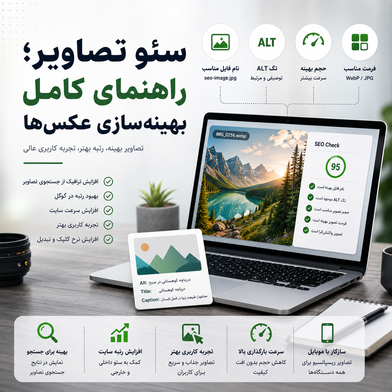 سئو تصاویر؛ راهنمای کامل بهینه‌سازی عکس‌ها